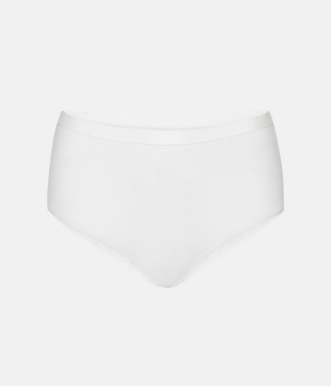 3 par hvide bambus maxi trusser