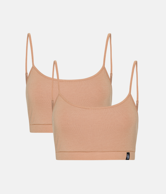 2 stk tan bambus Bh top med tynd strop