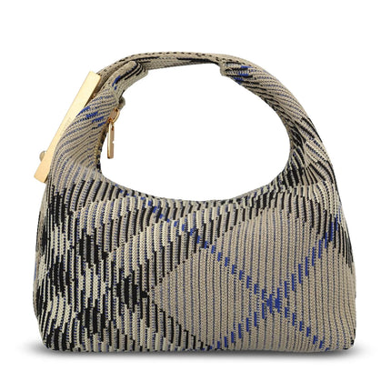 New Season Burberry Burberry Mini Peg Checked Top Handle Bag