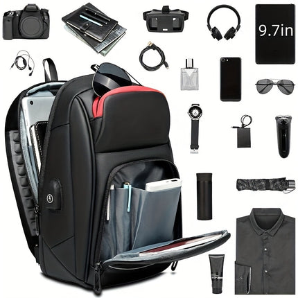 Resilver Men's Large Capacity Chest Bag, Business Shoulder Bag, Casual Sports Waterproof Crossbody Bag