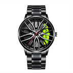 Black Steel Green Surface