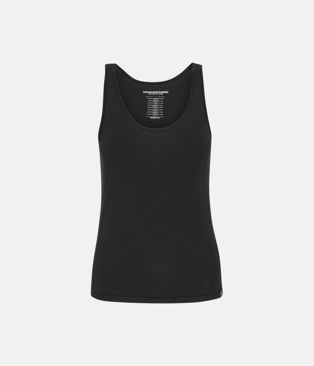 2 stk Sort Bambus Tank Top