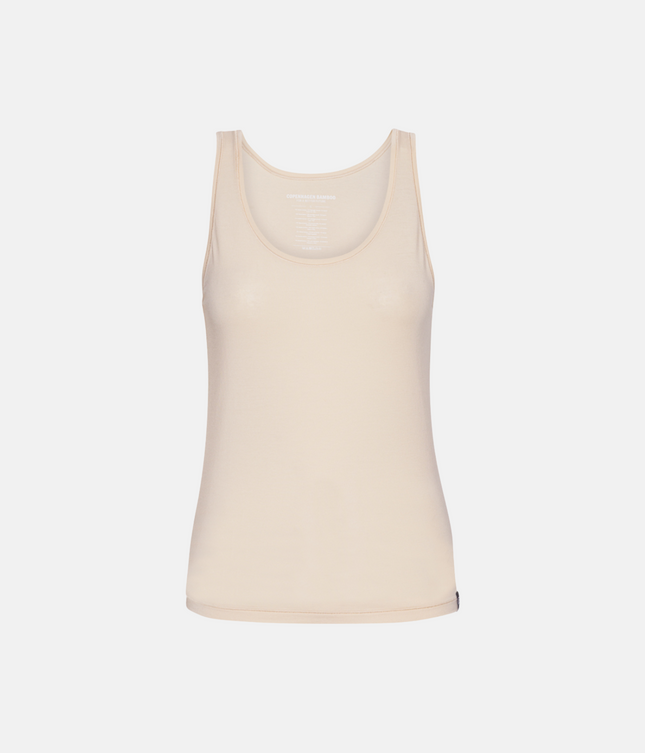 2 stk Creme Bambus Tank Top