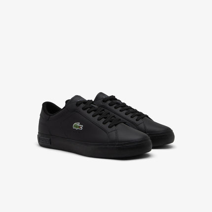 Men's Powercourt Leather Sneakers Men - Black - Lacoste - Sneakers