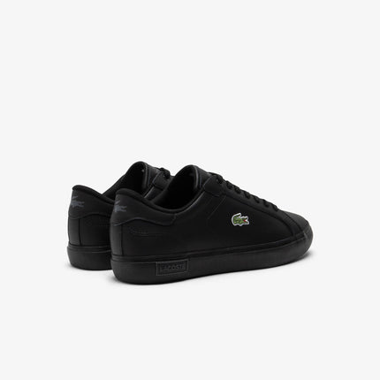 Men's Powercourt Leather Sneakers Men - Black - Lacoste - Sneakers