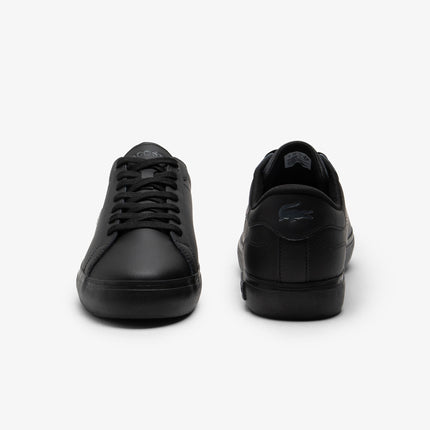 Men's Powercourt Leather Sneakers Men - Black - Lacoste - Sneakers