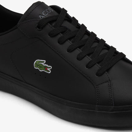 Men's Powercourt Leather Sneakers Men - Black - Lacoste - Sneakers