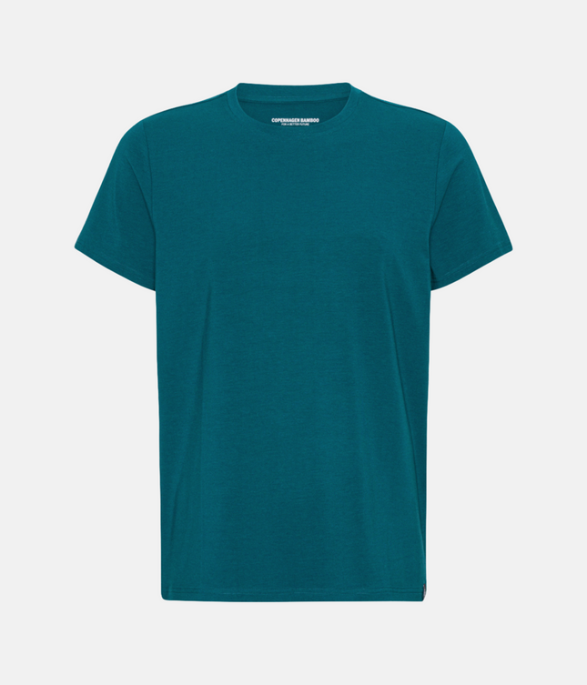 Petrol Bambus Crew Neck T-Shirt