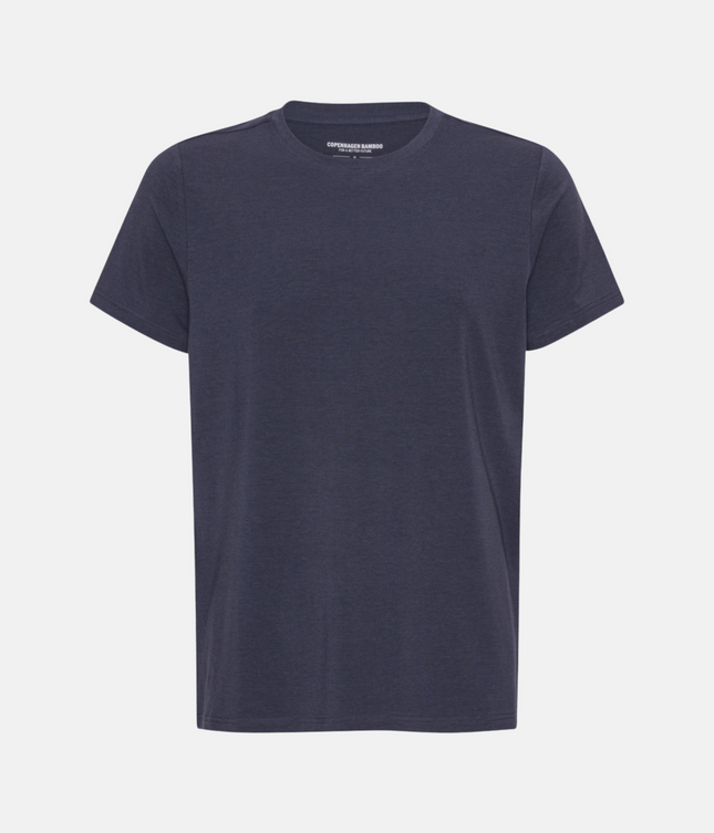 Mørkegrå Bambus Crew Neck T-Shirt