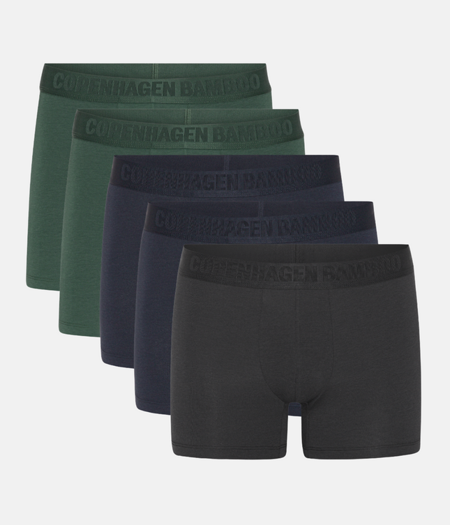 5 par Bambus underbukser sort, army, navy
