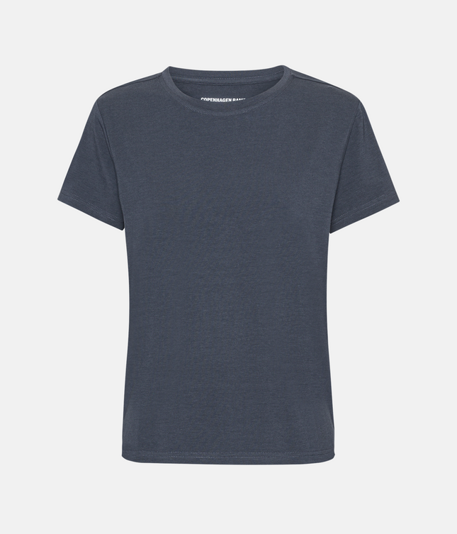 Mørkegrå kortærmet bambus t-shirt