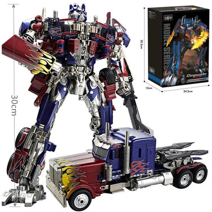 30CM Transformation Robot Toys Commander Optimus Alloy Robot Jetfire Autobots Figuras Model Kids Gift