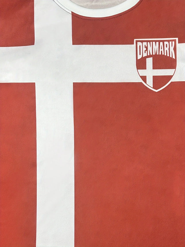 Men's Color Block Athletic Soccer Jersey Comfortable Sports Top Casual Training & Everyday Wear