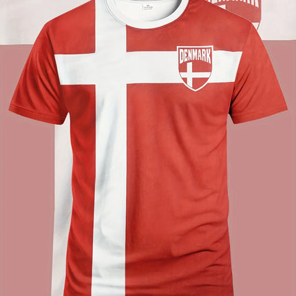 Men's Color Block Athletic Soccer Jersey Comfortable Sports Top Casual Training & Everyday Wear