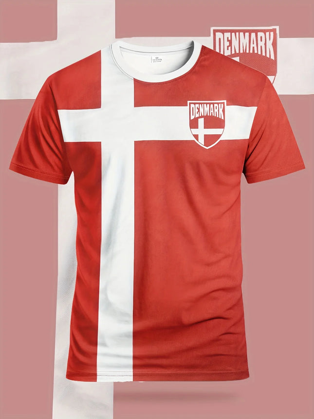 Men's Color Block Athletic Soccer Jersey Comfortable Sports Top Casual Training & Everyday Wear