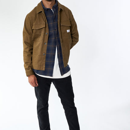 Baton Jacket - Brown Denim
