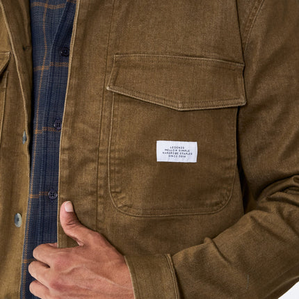 Baton Jacket - Brown Denim