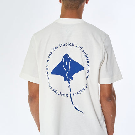 Bruce Stingray back print tee - Snow White