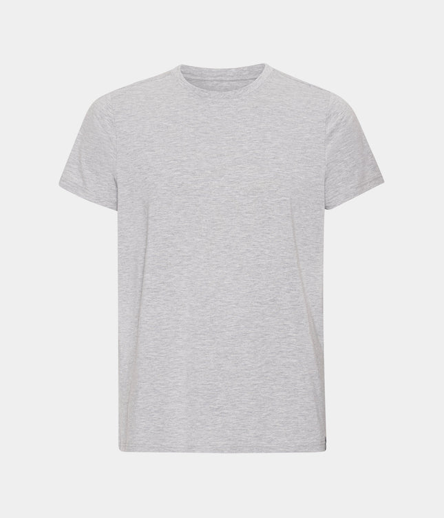 Lysegrå crew neck bambus T-shirt