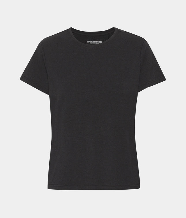 Sort kortærmet bambus T-shirt