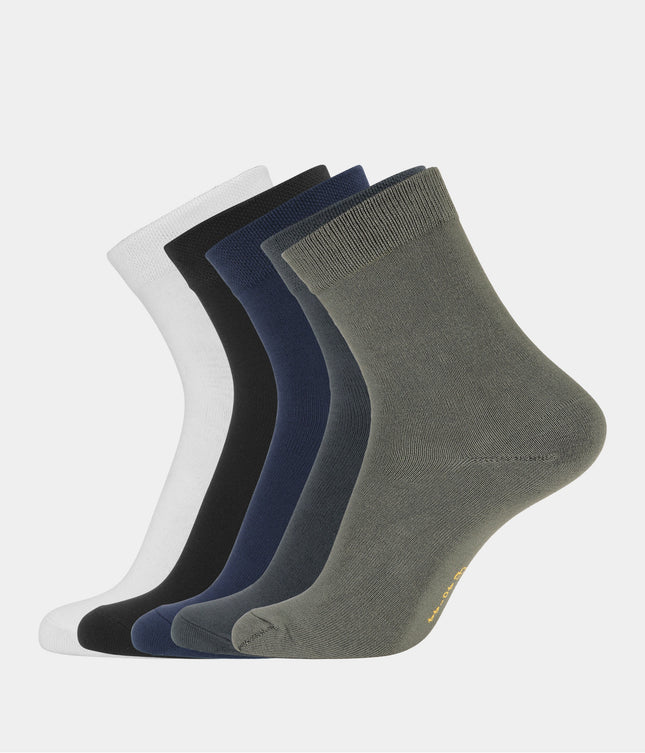 5 par multicolor bambus strømper (Low cut)