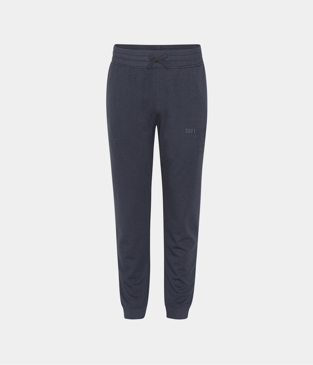 Mørkegrå bambus sweatpants med logo