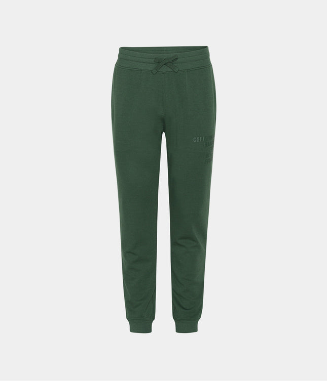 Grønne bambus sweatpants med logo