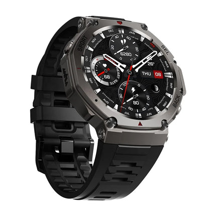 2025 Waterproof 5ATM Men GPS Sport Smart Watch DM58, GPS Positioning AMOLED Screen Barometer Altitude Compass for Men Smartwatch