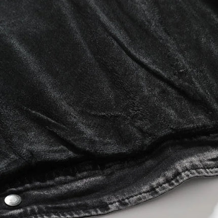 New Motorcycle Denim Jacket Men Retro Zippers Stand Collar Denim Coats Mens Cotton Slim Fit Denim Jacket Moto Biker Outerwear