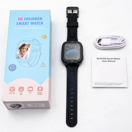 2025 D53 Children Smartwatch Sim Card SOS Call LBS+WIFI Positioning 1.83inch Screen Video Calling Class Mode Kids 4g Smart Watch
