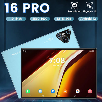 Hot Sale High Quality 10.1 Inch Android 14 Pro Tablet PC 16GB+1TB 4G Dual Sim Octa Core Supports Multi-language Wifi Calling