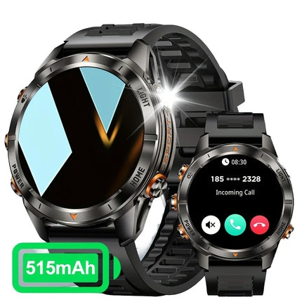 SENBONO KT80 Men's Smart Watch New 1.46'' HD OLED Large Screen 515mAh Battery Long Standby Dial Answer Call Sport Features IP68