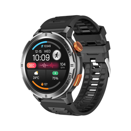 M52 1.43 Inch AMOLED Chronograph TPU Fitness Tracker Blood Oxygen Heart Rate Monitor Dial Call Sleep Tracking Android Smart