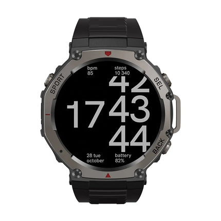 2025 Waterproof 5ATM Men GPS Sport Smart Watch DM58, GPS Positioning AMOLED Screen Barometer Altitude Compass for Men Smartwatch