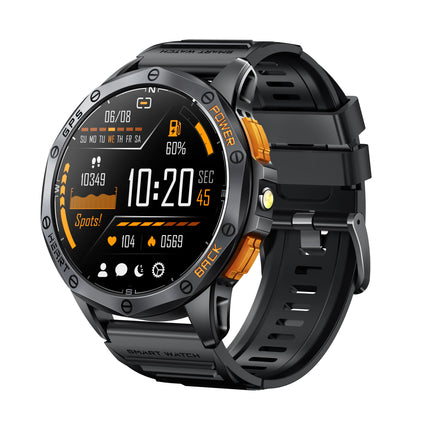 K67 Men's Sport Smart Watch with 1.43 Inch AMOLED LED Waterproof Compass Altimeter Music Control GPS and Calendar Function