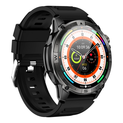 Real Time GPS Smart Watch IP67 Waterproof 1.43 ''AMOLED Fitness tracker Health Monitor Compass HK08 Sport Reloj Inteligente 2024