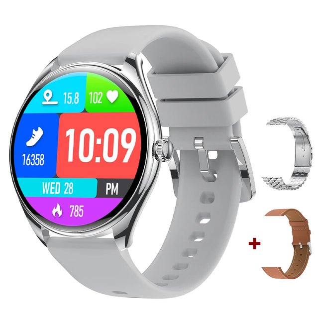 2025 MT55 Amoled Smartwatch Women's Health Heart Rate BT Call 1.43 Inch Screen Waterproof Sports Smart Watch for Men