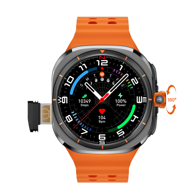Smartwatch 4g Sim Card U8 Ultra Smartwatch 1.6Inch AMOLED 3GB+32GB BT Call APP Free Download WIF Relojes Smart Watch 2025