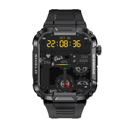 Men Outdoor Sports Smartwatch BT Call 1.85 Inch Screen 400mAh Big Battery IP68 Waterproof Fitness Tracker MK66 Smart Watch