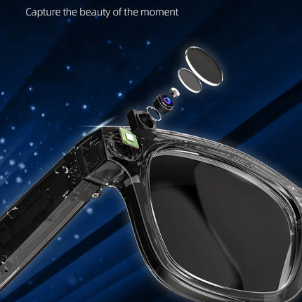 M01 Smart AI Glasses with 800W 1080P HD Camera AI Translation ENC Noise Reduction Chatgpt Sports Smart Wearable Headset