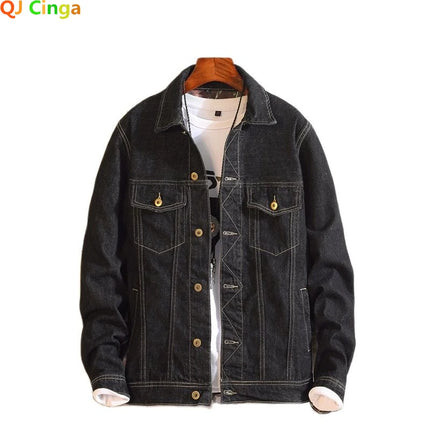 2025 Spring Black Men Denim Jacket, Korean Version of The Trend Handsome Outer Clothes Student Jacket Men Blue Male Coat