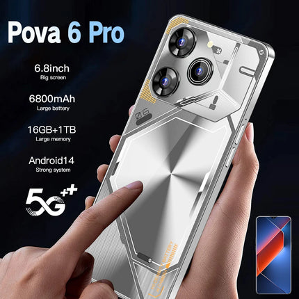 Unlocked Pova 6 Pro Smartphone Blending 5G Speed with 16GB RAM & 1TB Storage