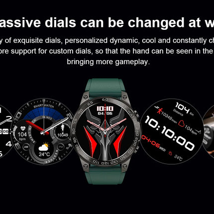 Rugged Smart Wristwatch DM50 for Men 400mAh Large Battery Outdoor Sport Fitness Tracker BT Call Waterproof Smartwatch 2024