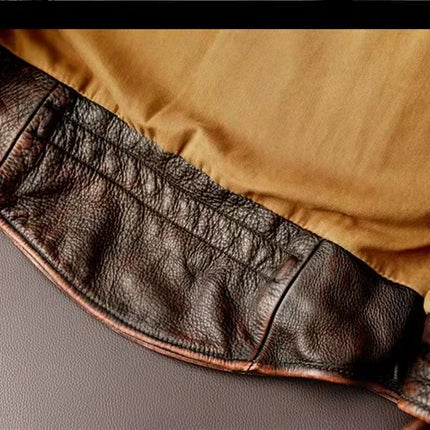 2023New Men Leather  Jacket  Swallow Tailed Vintage Motorcycle Top Cowhide Coat  Male Biker Clothing