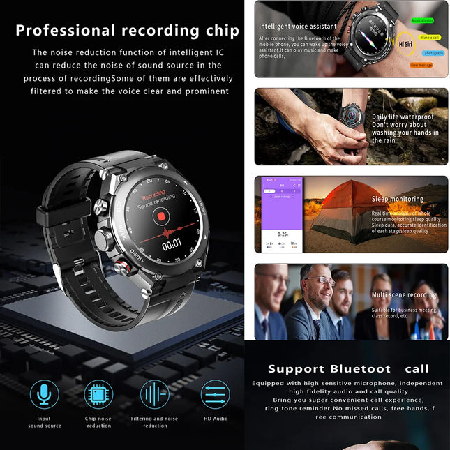 2 in 1 T92 Smart Bracelet and Waterproof Earbuds Headset IP67 Smart Watch with Touch Screen and TWS Calling Features