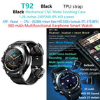black T92-tws-earbuds-smart-watch