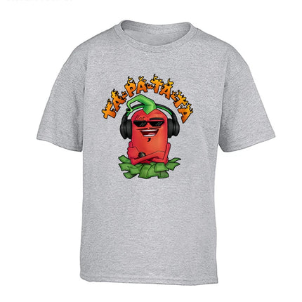 Children's 100% Cotton T Shirts Merch Edison Pepper "TA-PA-TA-TA" Print Casual Family Clothing Set boy's & girl's Fashion Tops