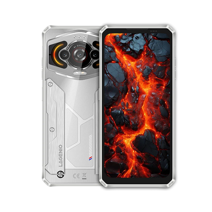 Brand New LAGENIO Panther1 4G 120Hz Android 15 Rugged Phone 12GB+128GB Storage 5150mAh Large Battery Drop-Resistant Smartphone