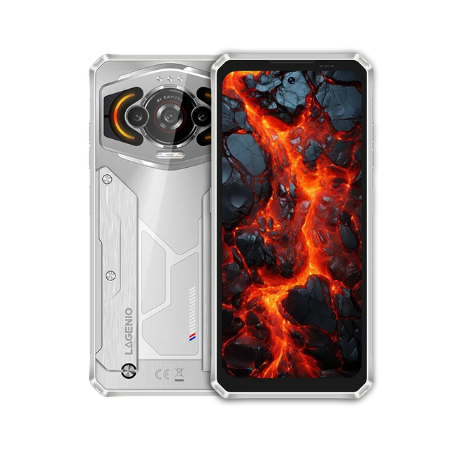 Brand New LAGENIO Panther1 4G 120Hz Android 15 Rugged Phone 12GB+128GB Storage 5150mAh Large Battery Drop-Resistant Smartphone