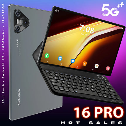 Hot Sale High Quality 10.1 Inch Android 14 Pro Tablet PC 16GB+1TB 4G Dual Sim Octa Core Supports Multi-language Wifi Calling